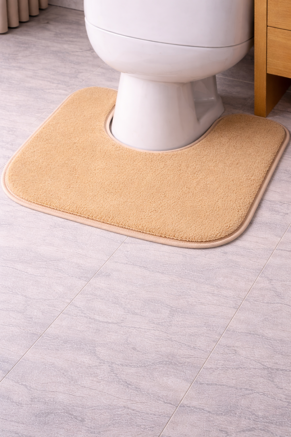 Luroon U-Comfort  — Contoured Memory Foam Mat for Toilet Base