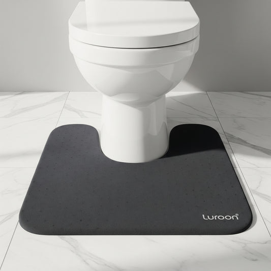 Luroon U-Comfort  — Contoured Memory Foam Mat for Toilet Base