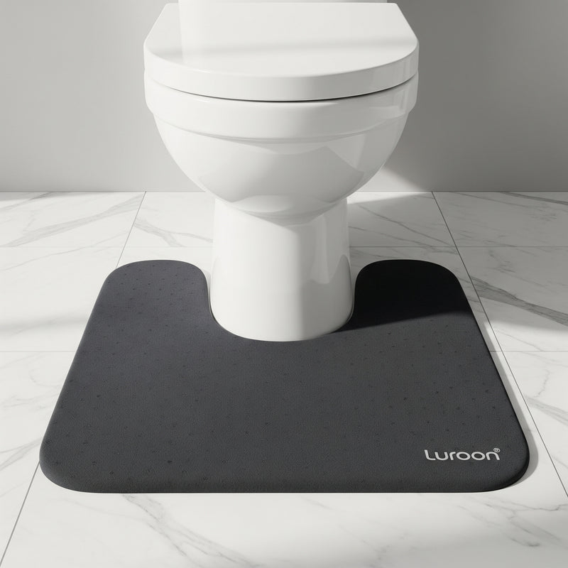 Luroon U-Comfort  — Contoured Memory Foam Mat for Toilet Base
